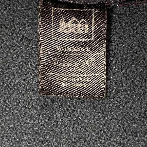 REI Co-Op Womens Waffle Fleece Pullover Jacket Large Magenta Red Gray Half-Zip - Picture 8 of 11